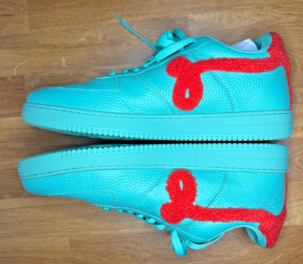 John Geiger GF-01 Teal/Peach “Miami” Chenille g Pebbled  display picture 2