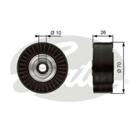 Gates Umlenk FüHrungsrolle Keilrippenriemen FüR Mitsubishi Outlander II 2.2