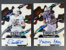 Penn State 2 RC Autos #d /9. Drew Allar, Kaytron Allen. ‘24 Leaf Eclectic COWS
