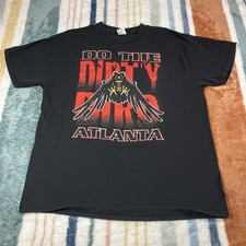 VTG Atlanta Falcons Shirt Mens XL NFL Do the Dirty Bird Black 12th Man 32 924