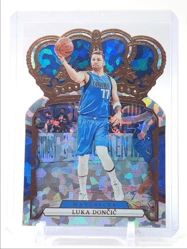 LUKA DONCIC 2023-24 CROWN ROYALE CRYSTAL DIE CUT MAVERICKS #82 Q1492