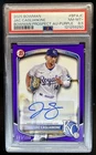 2025 Bowman Jac Caglianone Prospect Auto Purple Border #/250 Royals PSA 8.5