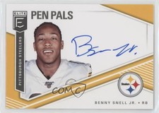 2019 Panini Donruss Elite Pen Pals Blue Ink Benny Snell Jr #PP-BS Auto mq7