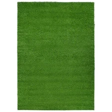 Rugshop Outdoor Rug Artificial Turf Solid Grass Indoor Outdoor Carpet Green Rugs