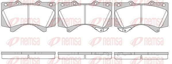 Remsa Bremsbelagsatz, Scheibenbremse 1271.02 FüR Toyota-image