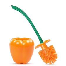 Toilet Brush Bell Pepper, Toilet Bowl Brush and Holder, Sweet Pepper Toilet C...