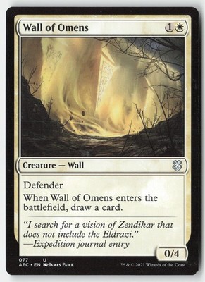 MTG - Wall of Omens #77 - Regular - AFC Forgotten Realms Commander