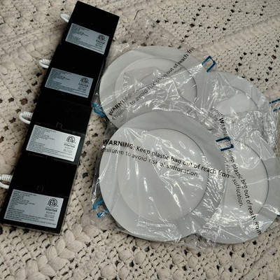 New Sunco 4 Pk 6'' Ultra Thin LED Recessed Ceiling Lights Slim 5000K Daylight