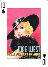 Mae West I'm No Angel Movie Poster Playing Card 10 of Spades