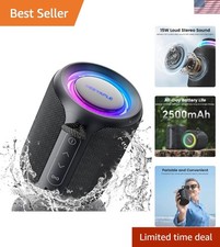 Bluetooth Speaker Wireless, Waterproof  Dustproof Portable Speaker with Ligh...