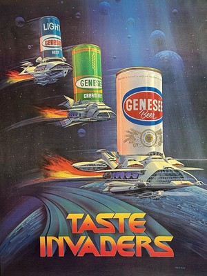 1970s GENESEE Beer バブラーサイン 1970s GENESEE Beer バブラーサイン Vintage Genesee Beer Light-up