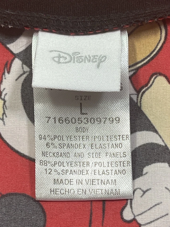 Disney Women’s Mickey Minnie Donald Musical Print Scrub Top Large - Image 2 of 4