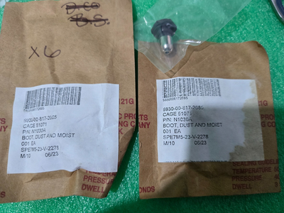 #ad #ad Lot of 2 Aircraft N1030A Boot Dust and Moisture Seal NSN 5930 00 817 2685 $57.00