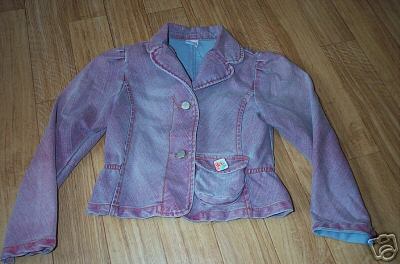 CAKEWALK lila Jeansblazer washed out Gr. 116 o. 140 NEU
