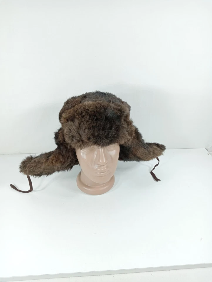 Mujer URSS Invierno Sombrero Cálido Accesorios Piel De Colección Sombrero Soviético Ushanka Raro Foto 2 de 4
