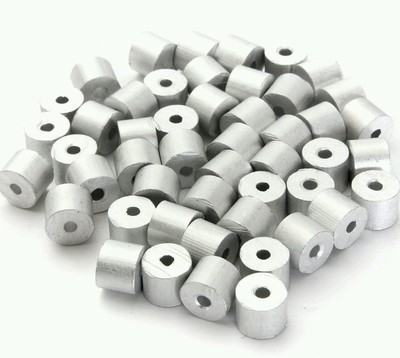 Aluminum Swage Stops for 3/32'' Wire Rope Cable: 100, 200, 500 and 1000 pcs