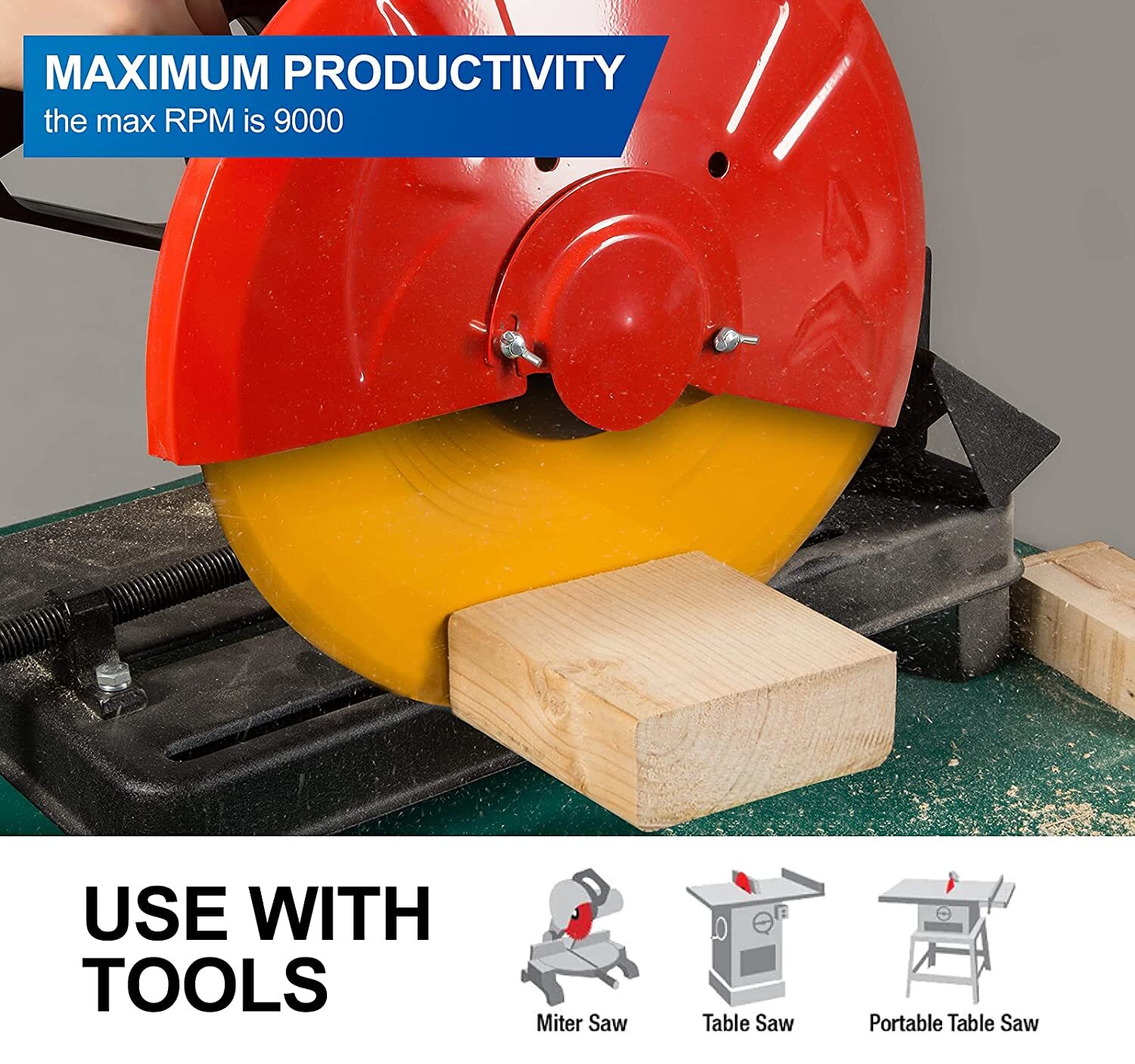 8”x 24Tooth Miter Saw Blades 5/8“ Arbor Carbide Ripping Tico Cutting Woodcutting eBay