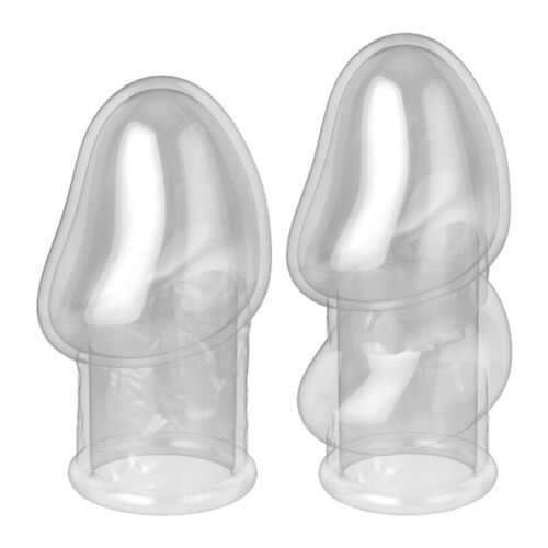 2PCS Cock Penis Foreskin Hinder Ring Glans Penis Sleeve Holder Erection Enhancer - Picture 11 of 14