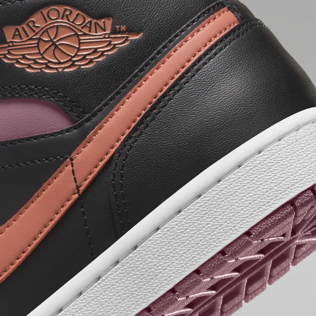 Nike Air Jordan 1 Mid SE Black Sky J Mauve FB9911-008 Men's Nike Air Jordan 1 Mid SE Black Sky J Mauve FB9911-008 Men's