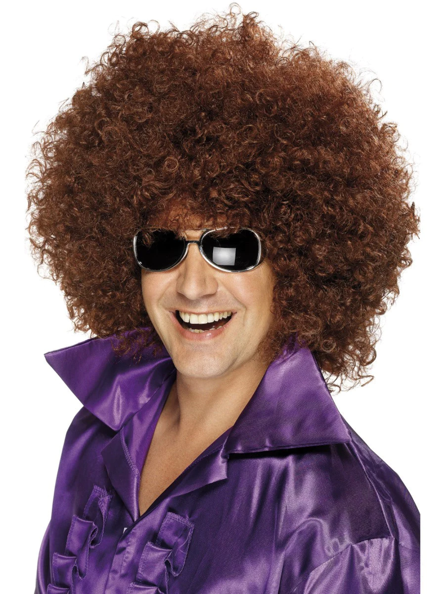 Afro Wig Mega Huge Adult Brown Afro Wig Mega Huge Adult Brown