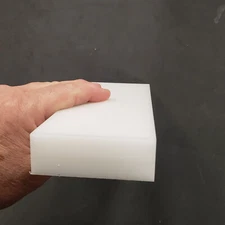 Natural Acetal Plastic Blocks 1" x 3" x 9" ~ Overstock