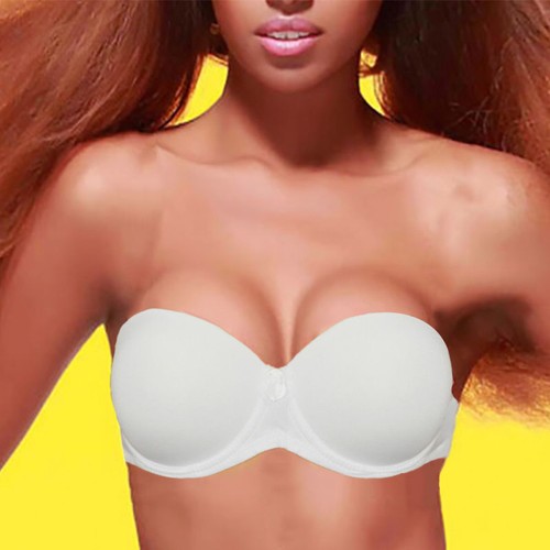 Brand Bride Invisible Strapless Extreme Push Up Bra Women Half Cup Wedding Bras - Picture 35 of 36