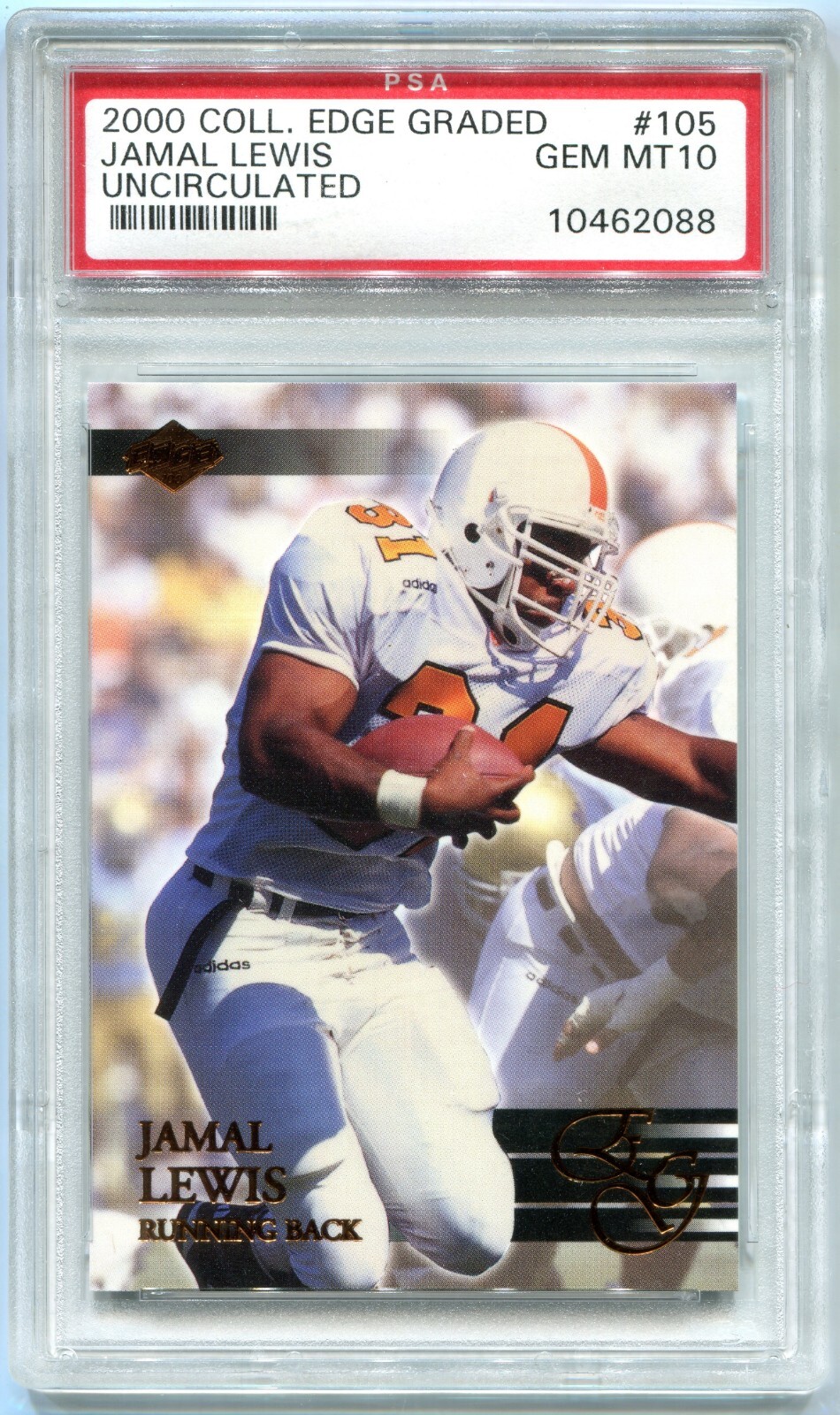 Jamal Lewis Collector's Edge Graded #105 Uncirculated