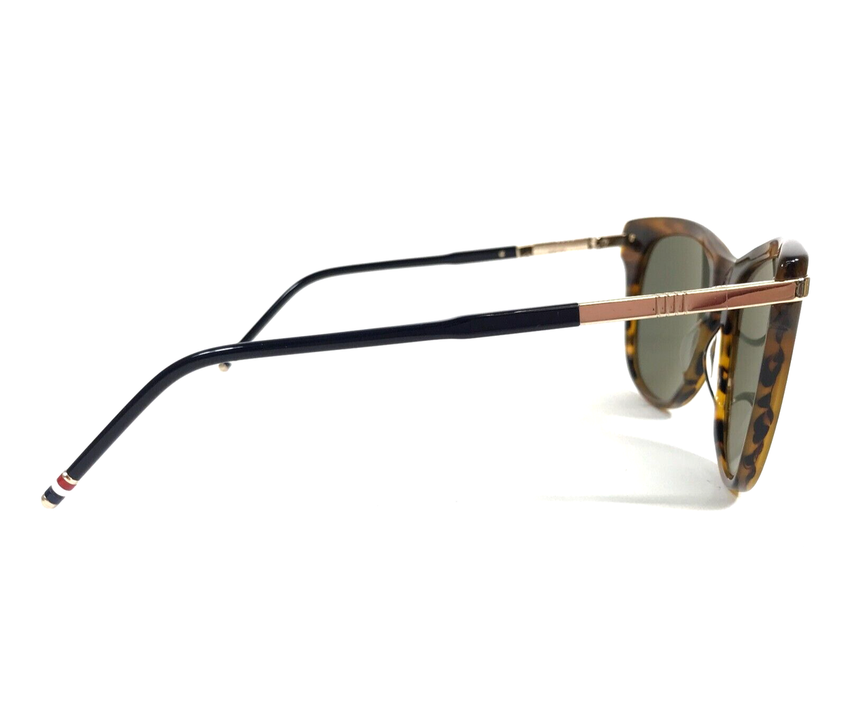 Thom Browne Sunglasses TB-506-BWLT-GLD-56 Striped Brown 