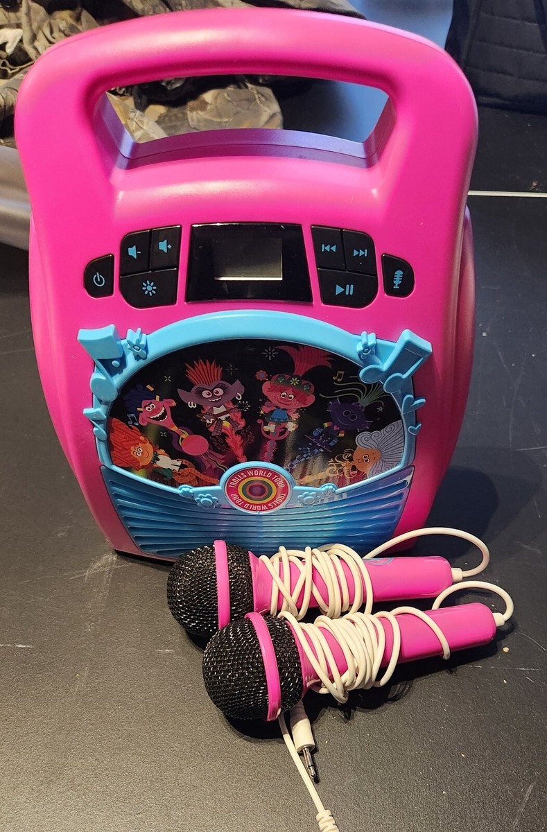 Trolls World Tour Bluetooth MP3 Sing Along Karaoke Machine Trolls World Tour Bluetooth MP3 Sing Along Karaoke Machine