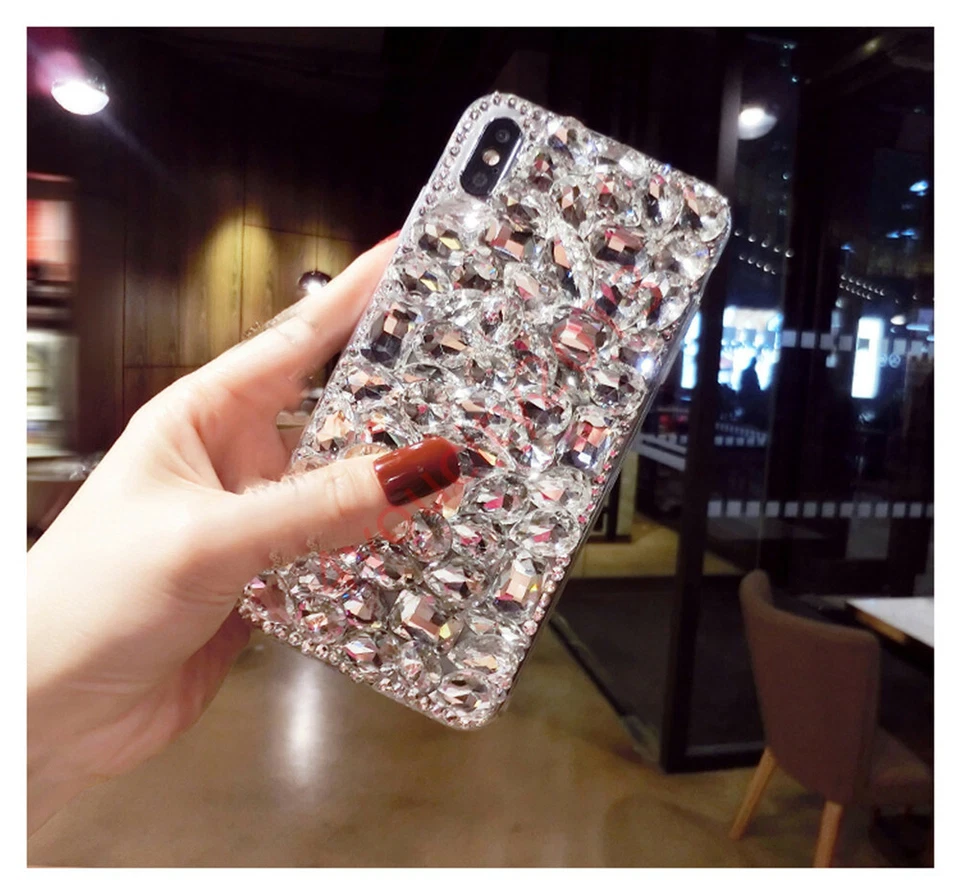 Funda protectora de muñeca de cristal con diamantes brillantes de lujo para mujer Foto 3 de 4