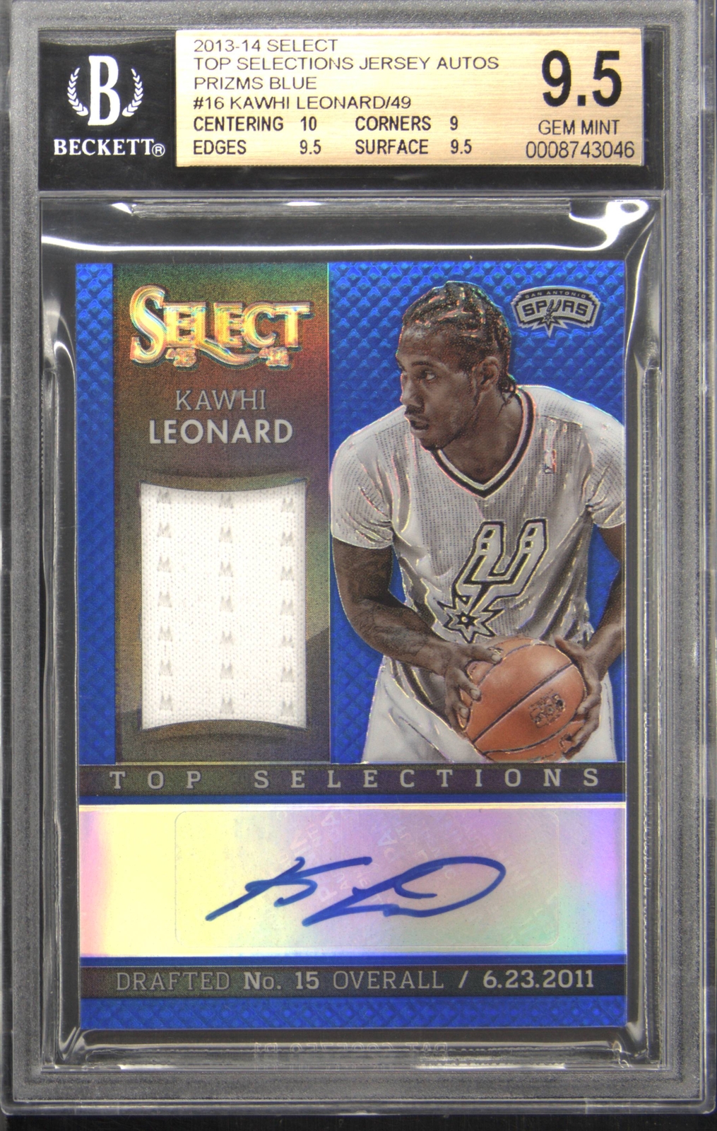Throwback Kawhi Leonard Signed Basketball Kawhi Leonard 2012