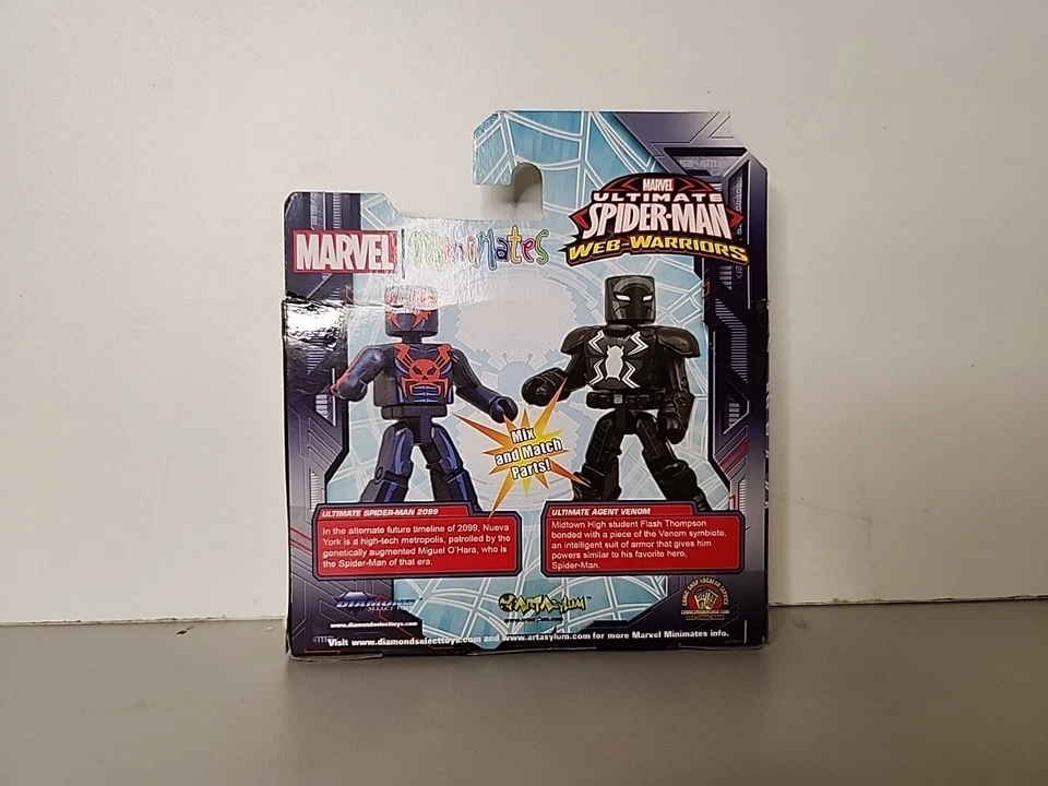 Ultimate Spiderman 2099 - Ultimate Agent Venom Minimates paquete de 2 exclusivo Foto 4 de 4