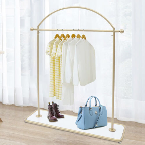 Garment Rack Wedding Dress Display Rack Clothing Hanger Stand Adjustable Gold