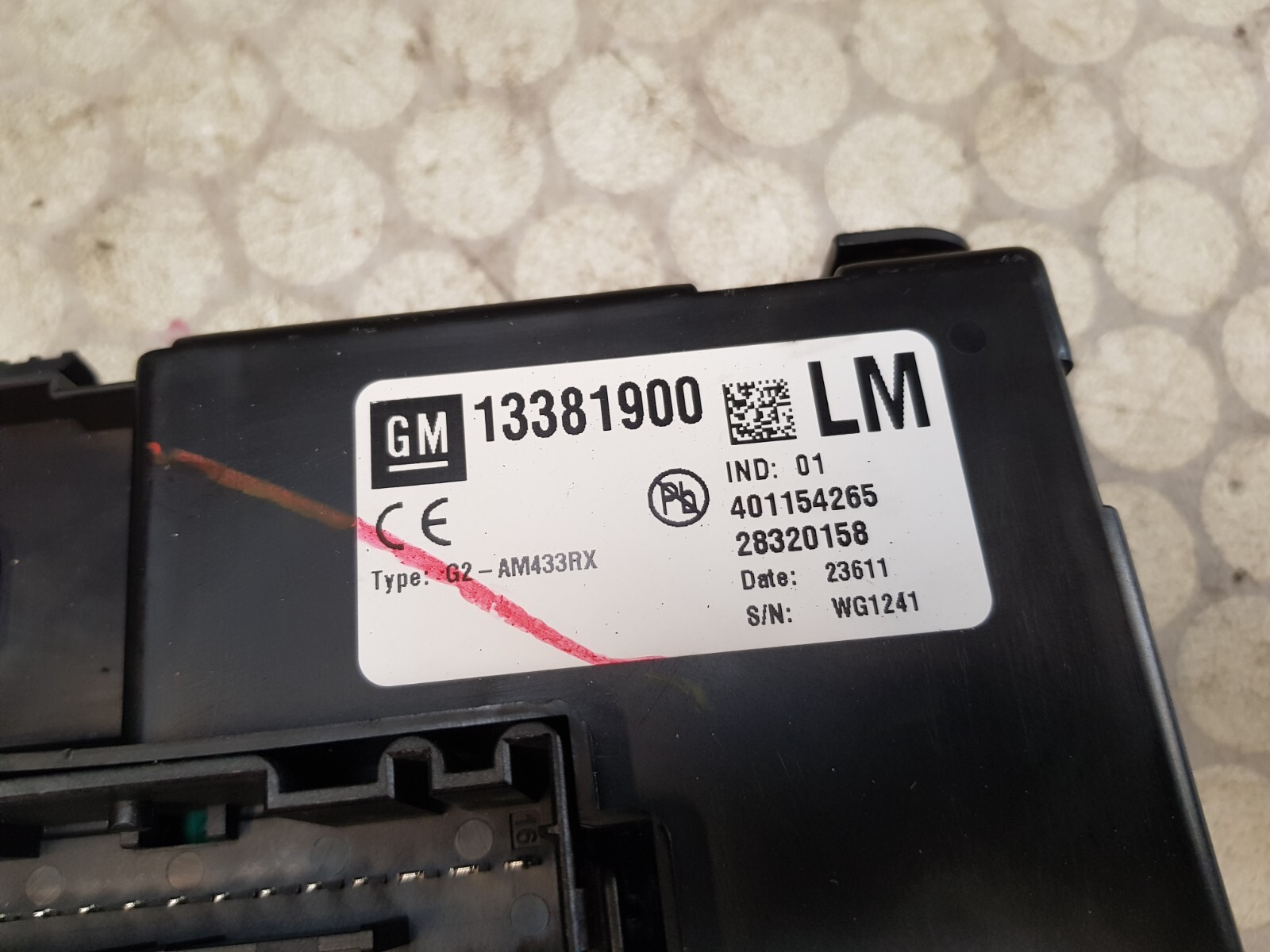 2011- Vauxhall MERIVA B Body Control MIDULE 13381900 for sale 