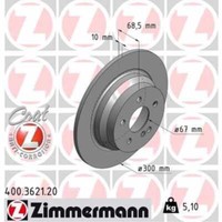 Zimmermann 2X Bremsscheibe Hinten Ø300 Mm Voll FüR Mercedes-Benz E-Klasse