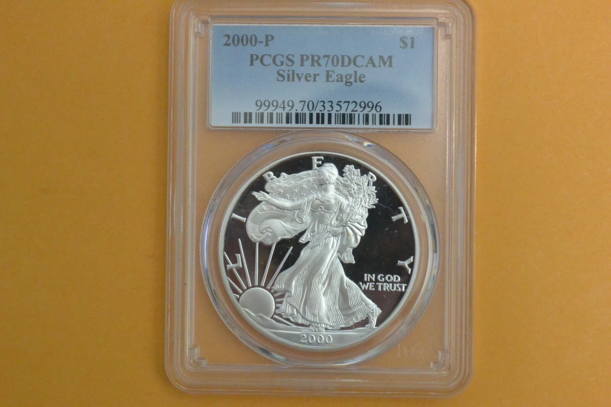 American Eagle PR 70 Graded 2000 Silver Bullion Coins for sale | eBay