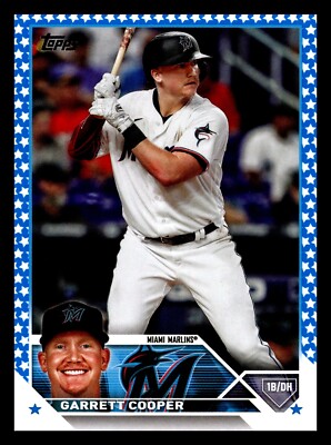 321 Garrett Cooper Miami Marlins 2023 Topps Rare Blue Star