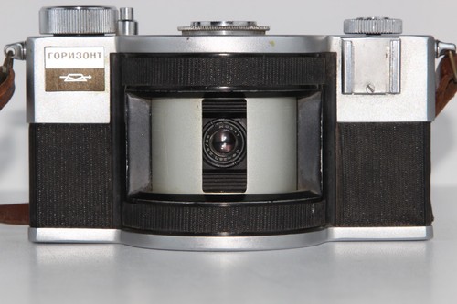 HORIZONT Soviet panoramic 35 mm camera KMZ Lens MC OF - 28 P 2,8 / 28 USSR - Picture 4 of 12