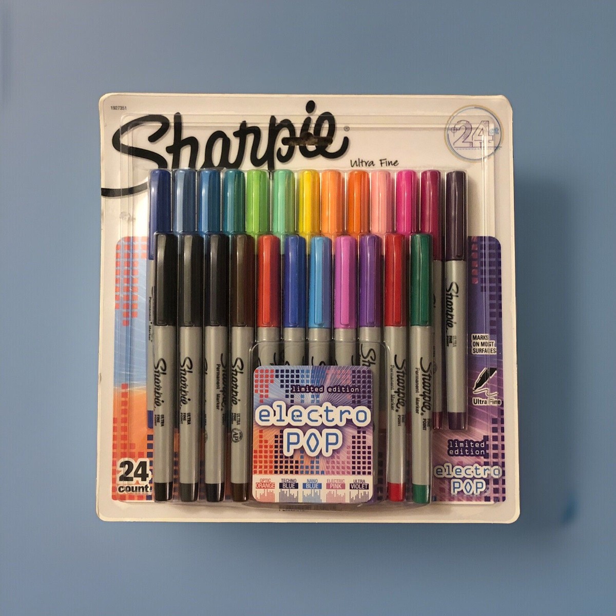 24 Ultra Thin Sharpie *NEW* Permanent Markers-Electro Pop Limited
