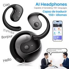 150 Languages Real Time Translation Bluetooth 5.4 Headset Translator Earbuds