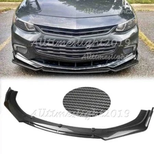 For Chevrolet Malibu 10-23 Front Bumper Lip Splitter Spoiler Body Carbon Fiber