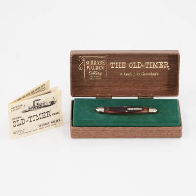 Vintage Schrade Walden OLD-TIMER Junior 1080T Pocket Knife, U.S.A. Great Cond.