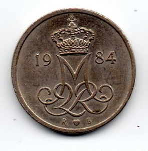 Denmark 1984, The crowned monogram of Margrethe II, 10 ØRE,