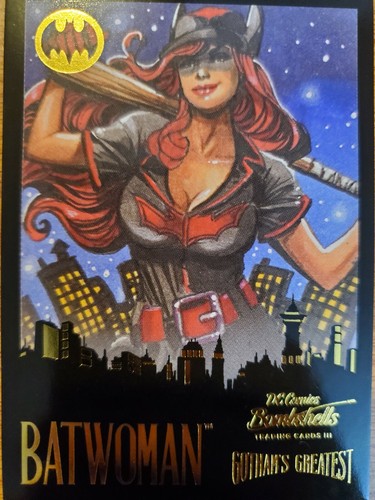 DC Bombshells Series 3 III 2019 Gotham's Greatest Silver & Rainbow Pick Card - Imagen 7 de 12