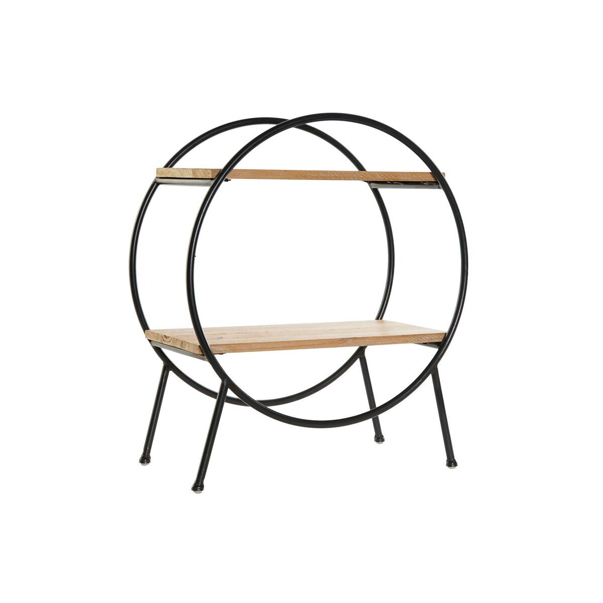 Estantería DKD Home Decor negro hierro natural abeto 38 x 20 x...