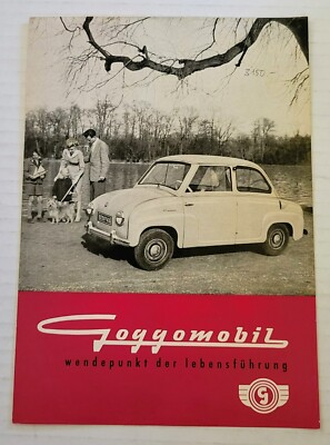 Goggomobil Vintage Original German Technical Specification T300 Car Catalog
