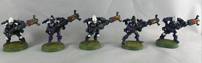 Warhammer 40k Eldar Aeldari Warp Spiders x5 Lot OOP Metal Vintage