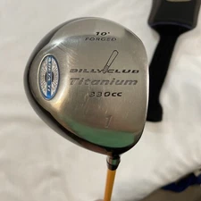 Billy Club Titanium Driver 330cc 10* Beta Ti Pro force 75 Gold Low Torque S-Flex