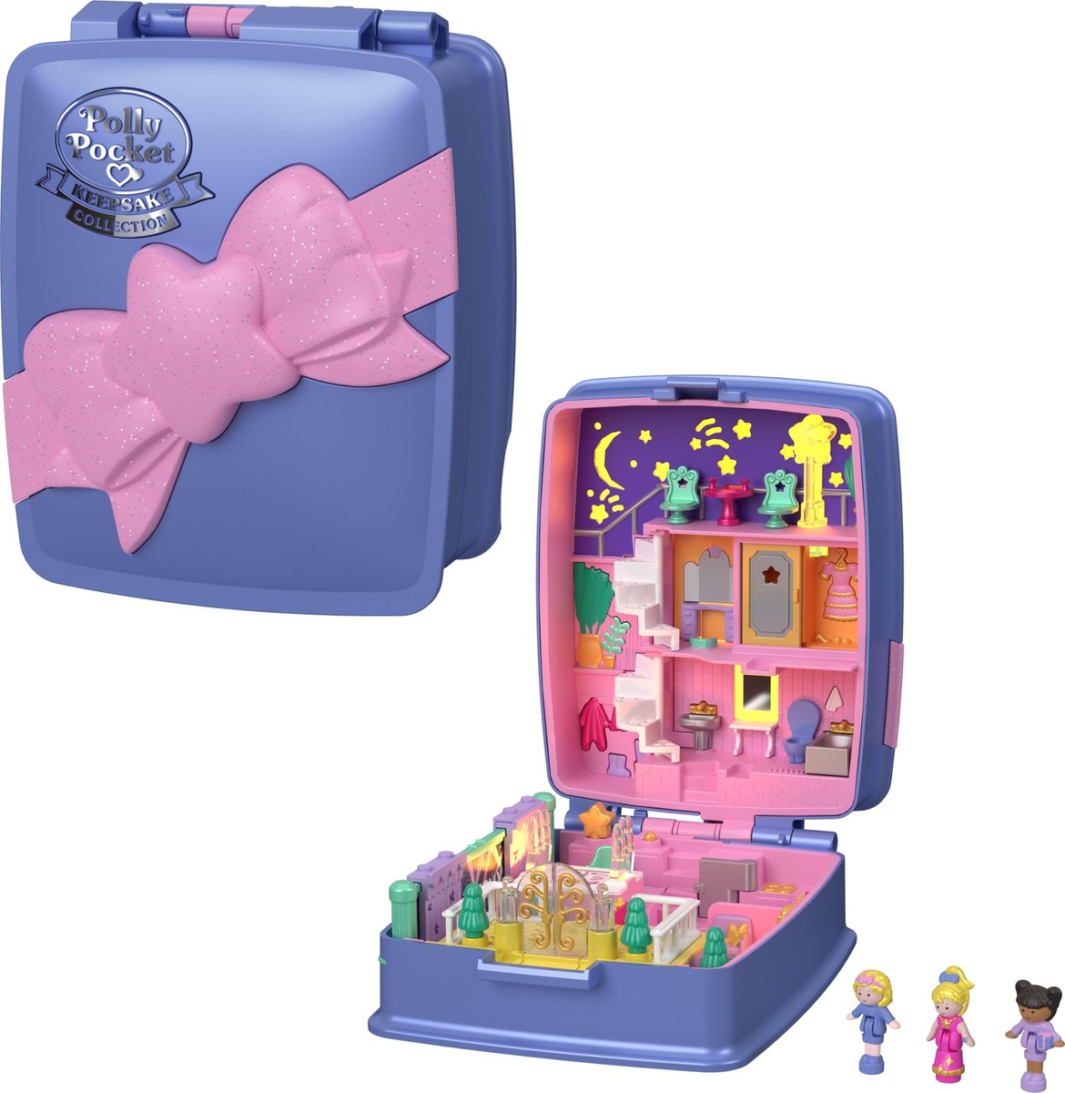 Polly Pocket Collector Compact with 3 Micro Dolls Heritage