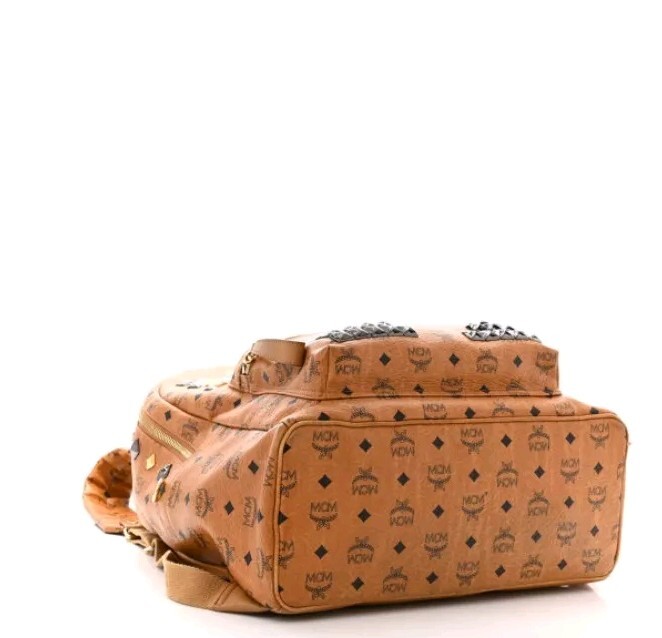 MCM Stark Leather Studded Backpack - image 5